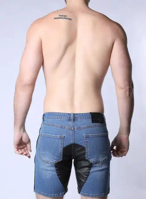 CellBlock13 Saddleback Denim Short Light Blue