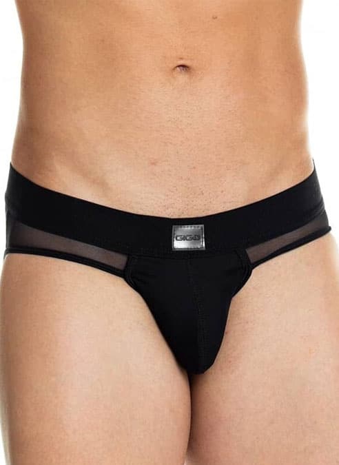 Gigo Skin Black Brief Jockstrap