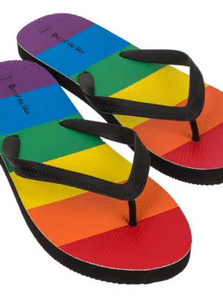 Rainbow Flip Flops - available in 6 sizes