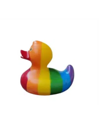 Rainbow Rubber Bath Duck