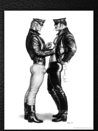 Tom of Finland Mini Poster "Titty Touch"