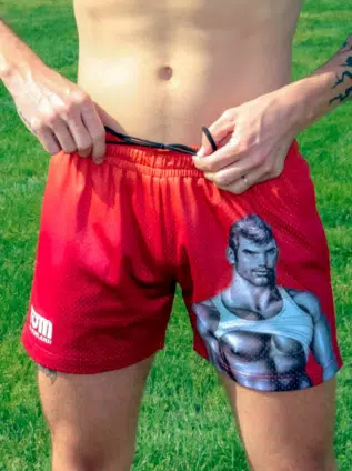 Tom of Finland Muscle Man Mesh Shorts