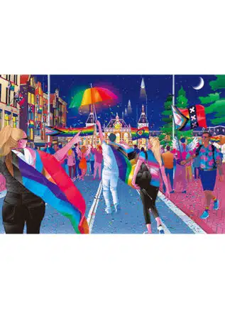 Amsterdam Pride Walk 3D Postcard