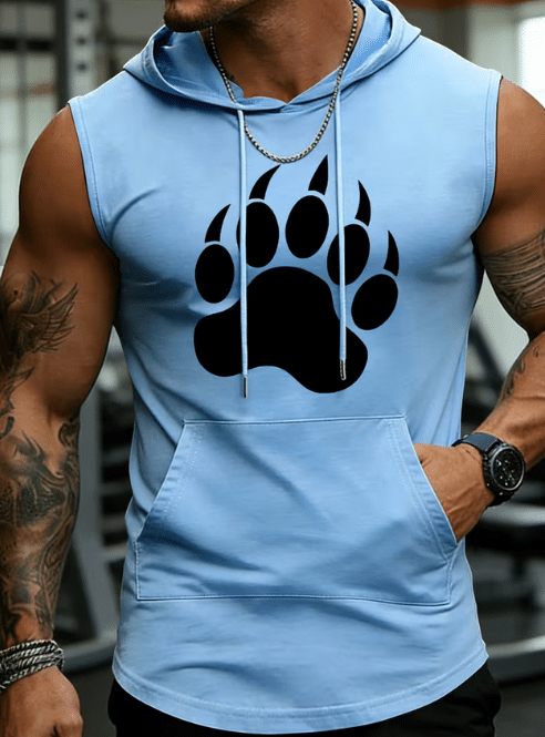 Bear Claw Sleeveless Hoody Shirt