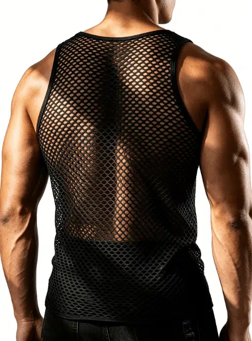 Halter Shirt Fish Net
