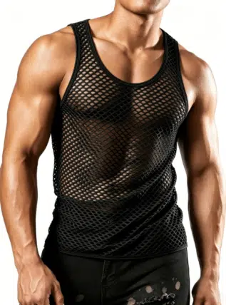 Halter Shirt Fish Net