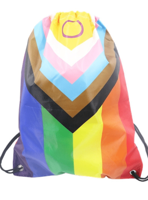 Progressive Rainbow Drawstring Bag