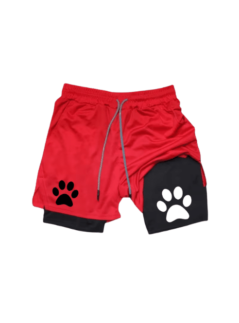 Pup Paw Double Layerd Sports Shorts
