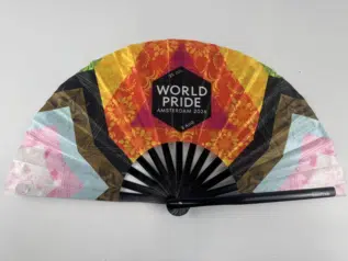 WorldPride Amsterdam 2026 Bamboo Fan
