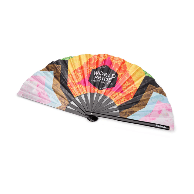 WorldPride Amsterdam 2026 Bamboo Fan